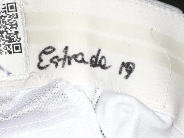 Rusber Estrada Rome Braves Game Worn & Signed White Majestic Pants