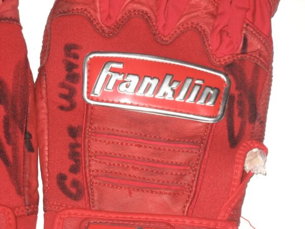 Cesar Rodriguez 2022 FCL Braves Game Worn & Signed Franklin Batting Gloves