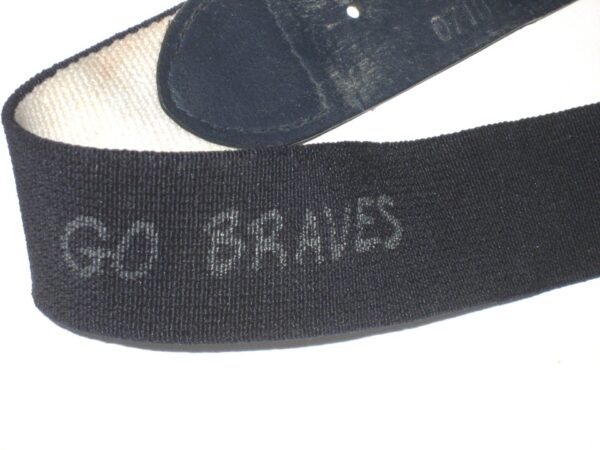 Drew Campbell 2022 Rome Braves Game Worn & Signed Go Braves Blue Adams Baseball Belt