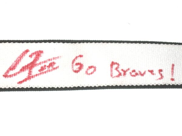 Cesar Rodriguez 2022 FCL Braves Game Worn & Signed Black Baseball Belt