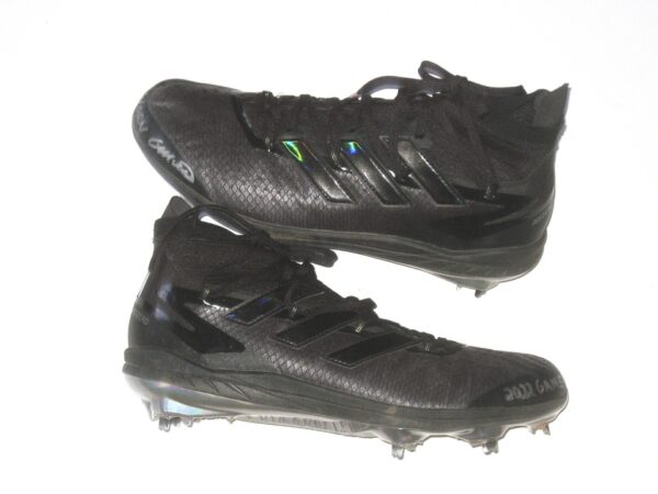 Colby Morris 2022 Tacoma Rainiers Game Worn & Signed Black Adidas Adizero Cleats