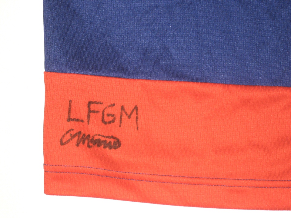 Colby Morris 2022 Team Issued & Signed LFGM Official Blue & Orange New  York Mets Baseball Nike Dri-Fit XL Shirt - Big Dawg Possessions