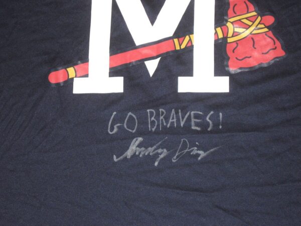 Indigo Diaz 2022 Player Issued & Signed Official Mississippi Braves #52 MILB EvoShield XL Shirt