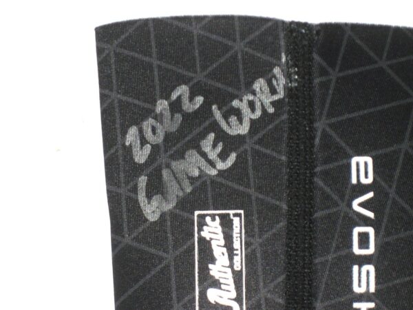 Landon Stephens 2022 Mississippi Braves Game Worn & Signed EvoShield Wrist Guard