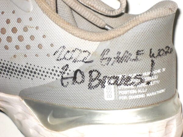 Landon Stephens 2022 Rome Braves Game Worn & Signed Nike Alpha Huarache Baseball Cleats