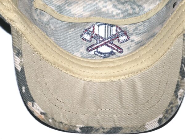 Indigo Diaz Team Issued & Signed GO BRAVES! Official Camo Rome Braves Hat