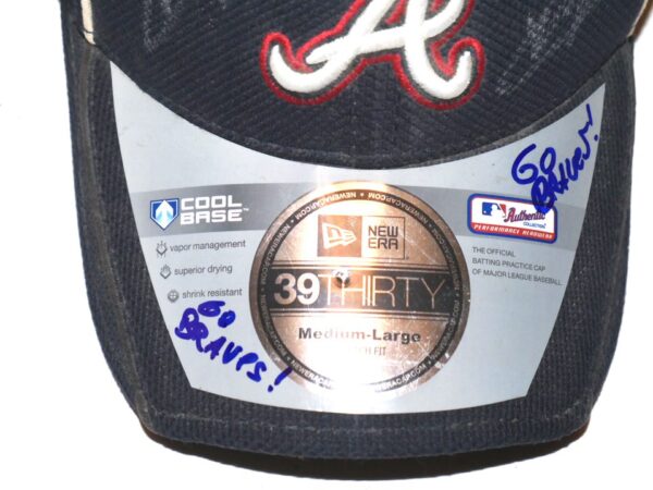 Kevin Josephina Team Issued & Signed Official Atlanta Braves Batting Practice New Era 39THIRTY Hat