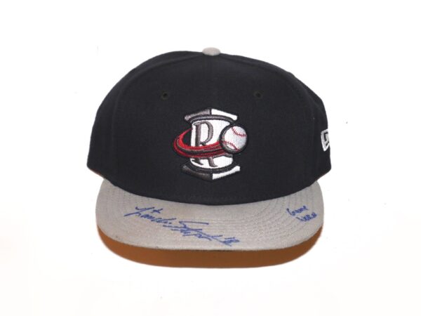 Landon Stephens 2022 Game Worn & Signed Official Rome Braves Road New Era 59FIFTY Hat