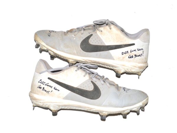 Landon Stephens 2022 Rome Braves Game Worn & Signed Nike Baseball Cleats