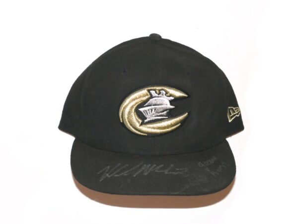 Kade McClure 2022 Game Worn & Signed Official Charlotte Knights Home New Era 59FIFTY Hat