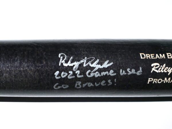 Riley Delgado 2022 Mississippi Braves Game Used & Signed Dream DBC Pro Model M271 Maple Baseball Bat