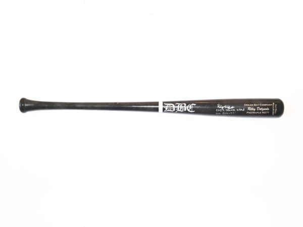 Riley Delgado 2022 Mississippi Braves Game Used & Signed Dream DBC Pro Model M271 Maple Baseball Bat