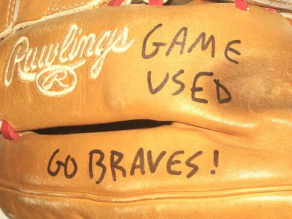 Indigo Diaz 2022 Mississippi Braves Game Used & Signed Rawlings HOH Baseball Glove