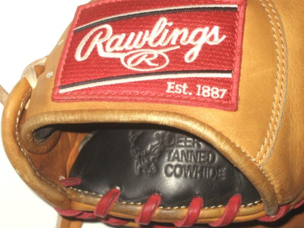 Indigo Diaz 2022 Mississippi Braves Game Used & Signed Rawlings HOH Baseball Glove