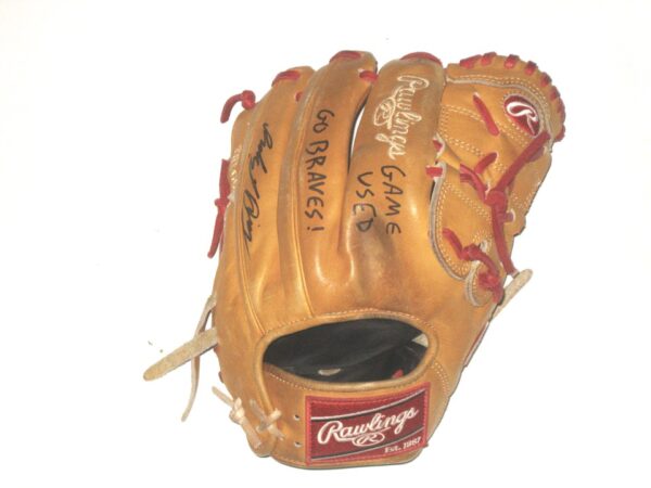 Indigo Diaz 2022 Mississippi Braves Game Used & Signed Rawlings HOH Baseball Glove