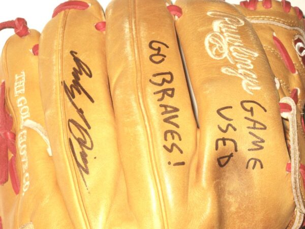 Indigo Diaz 2022 Mississippi Braves Game Used & Signed Rawlings HOH Baseball Glove