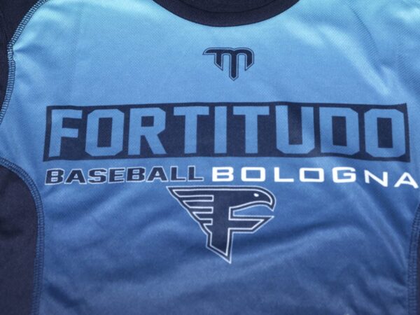 Kevin Josephina 2022 Game Worn & Signed Official Blue Fortitudo Bologna Baseball Teammate Shirt