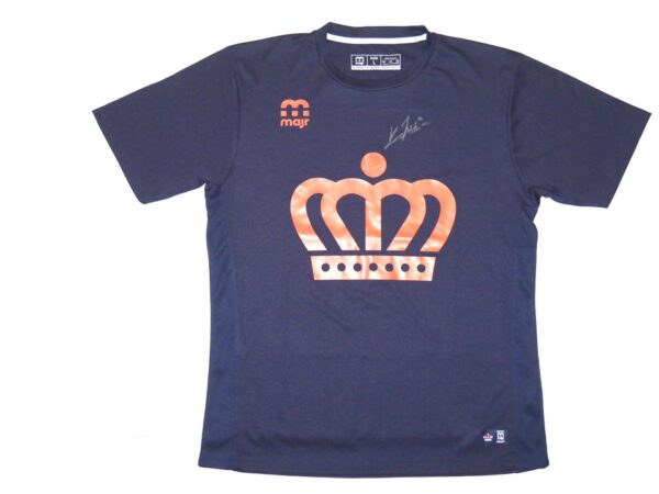 Kevin Josephina 2022 Practice Worn & Signed Official Blue Kingdom of Netherlands Majr Shirt – Worn Haarlem Baseball Week!