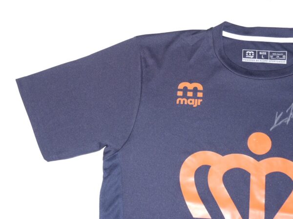 Kevin Josephina 2022 Practice Worn & Signed Official Blue Kingdom of Netherlands Majr Shirt – Worn Haarlem Baseball Week!