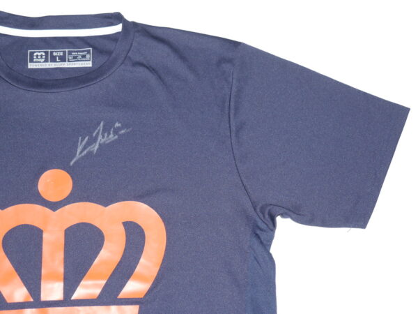 Kevin Josephina 2022 Practice Worn & Signed Official Blue Kingdom of Netherlands Majr Shirt – Worn Haarlem Baseball Week!