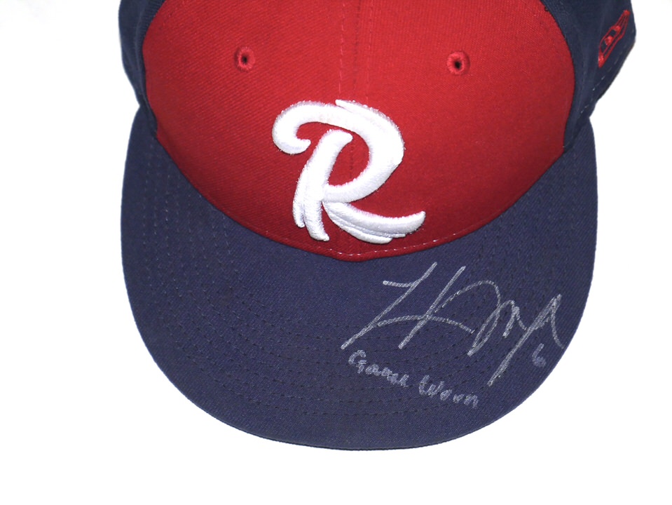 Logan O'Hoppe 2022 Game Worn & Signed Official Reading Fightin Phils  Alternate New Era 59FIFTY Hat - Big Dawg Possessions