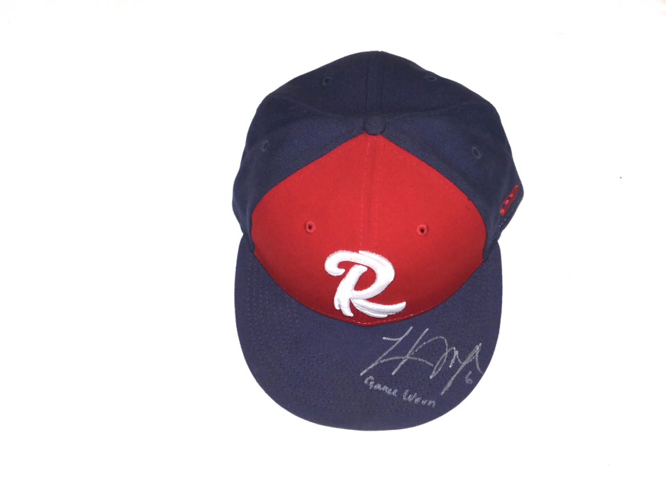 Logan O'Hoppe 2022 Game Worn & Signed Official Blue Reading Fightin Phils  Home New Era 59FIFTY Hat