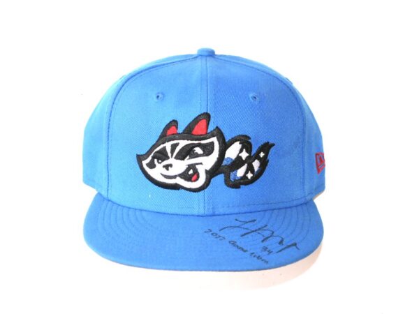 Logan O'Hoppe Game Worn & Signed Official Rocket City Trash Pandas New Era 59FIFTY Hat