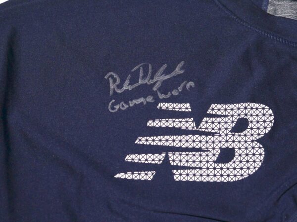 Riley Delgado 2022 Mississippi Braves Game Worn & Signed Blue & Grey New Balance Shirt