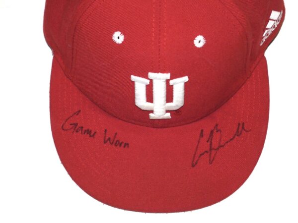 Cade Bunnell Game Worn & Signed Official Indiana Hoosiers Adidas Climalite Hat1