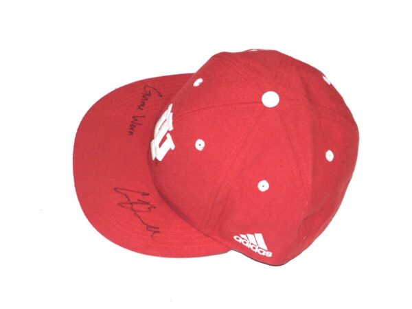 Cade Bunnell Game Worn & Signed Official Indiana Hoosiers Adidas Climalite Hat