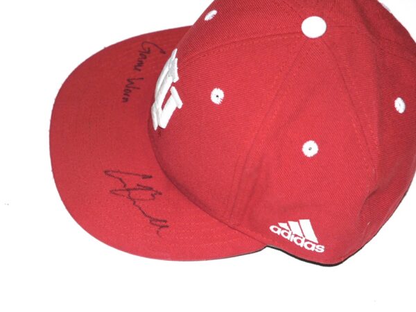 Cade Bunnell Game Worn & Signed Official Indiana Hoosiers Adidas Climalite Hat