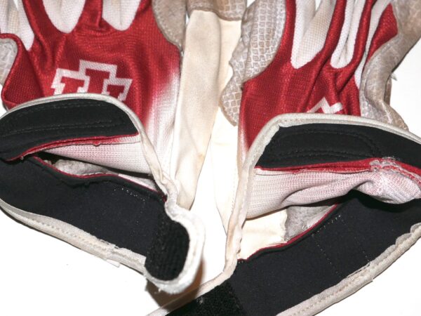 Cade Bunnell Game Worn & Signed Official Indiana Hoosiers Team Logo Adidas Gloves