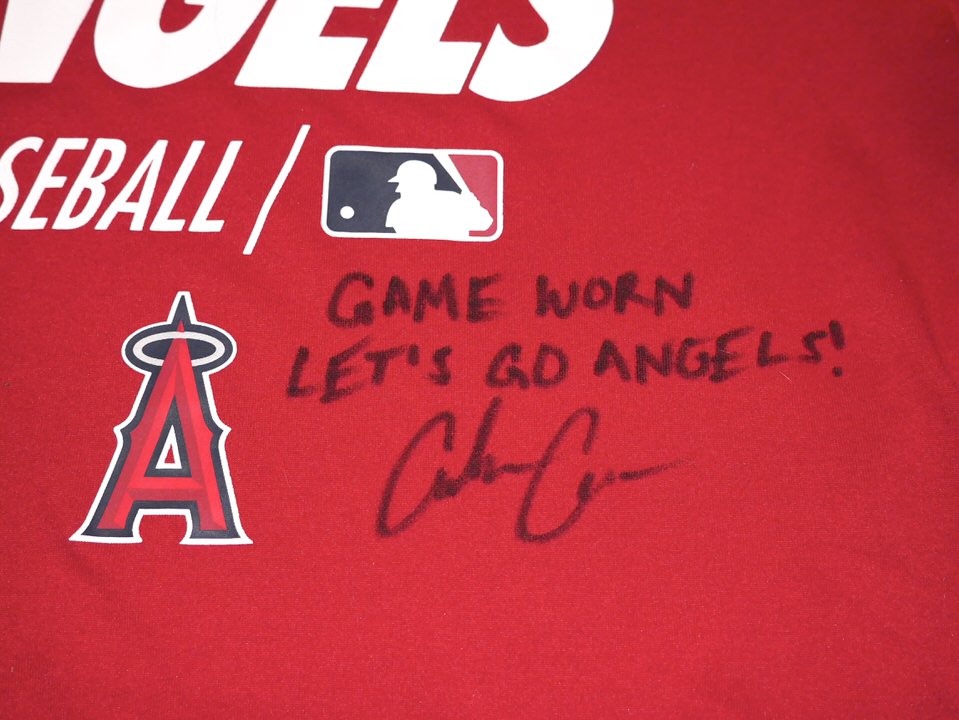 Coleman Crow 2022 Game Worn & Signed Official Los Angeles Angels Nike Pro Hypercool  Compression Shirt - Big Dawg Possessions