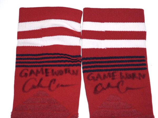 Coleman Crow 2022 Game Worn & Signed Official Los Angeles Angels Stance MLB Socks