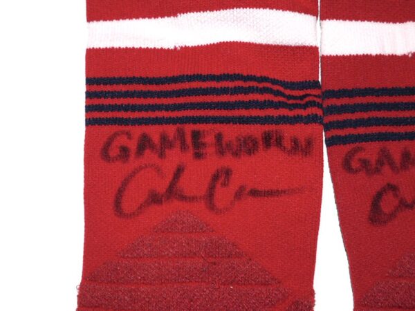 Coleman Crow 2022 Game Worn & Signed Official Los Angeles Angels Stance MLB Socks