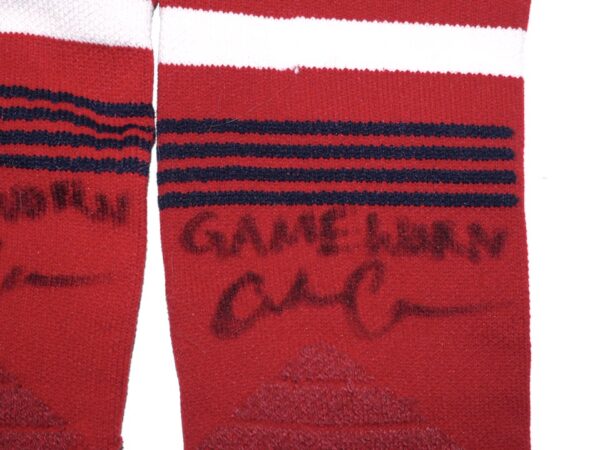 Coleman Crow 2022 Game Worn & Signed Official Los Angeles Angels Stance MLB Socks