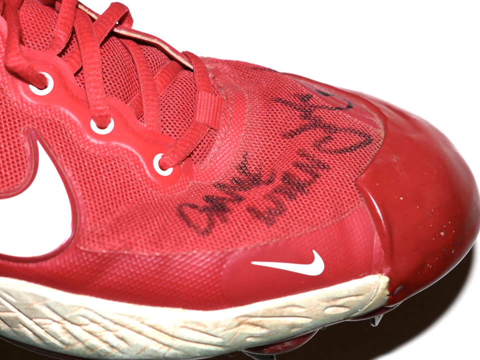 Coleman Crow Inland Empire 66ers Game Worn & Signed Nike Alpha Huarache Baseball  Cleats - Big Dawg Possessions