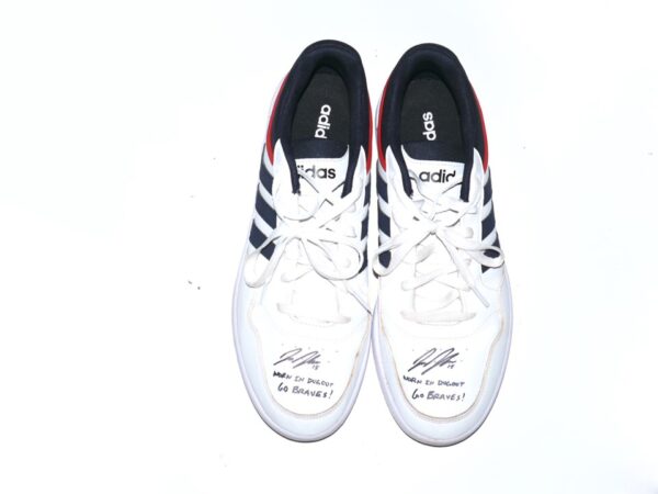 Jake Higginbotham 2022 Mississippi Braves Dugout Worn & Signed Adidas Shoes