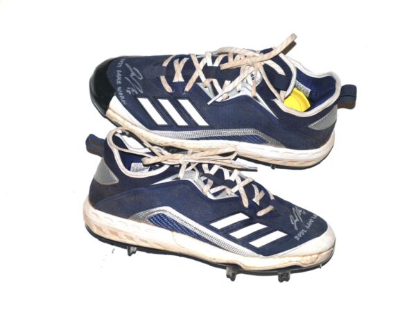 Jake Higginbotham 2022 Mississippi Braves Game Worn & Signed Adidas Baseball Cleats