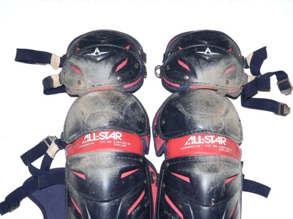 Javier Valdes Rome Braves Game Used & Signed All-Star 7 AXIS LG30WPRO Leg Guards