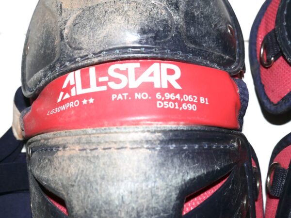 Javier Valdes Rome Braves Game Used & Signed All-Star 7 AXIS LG30WPRO Leg Guards