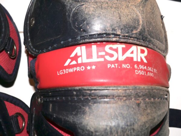 Javier Valdes Rome Braves Game Used & Signed All-Star 7 AXIS LG30WPRO Leg Guards