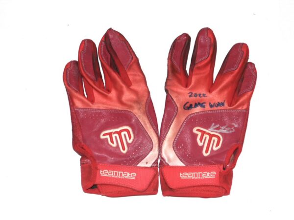 Kevin Josephina 2022 Fortitudo Bologna Game Worn & Signed Teammate Batting Gloves