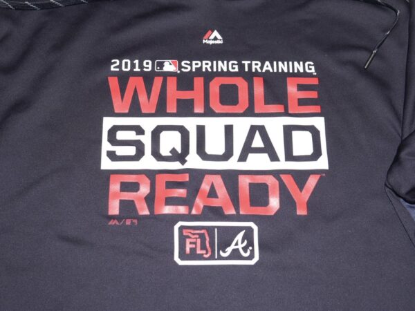 Cade Bunnell Team Issued Official Atlanta Braves 2019 Spring Training Whole Squad Ready Majestic Pullover Hoodie Sweatshirt