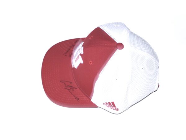 Cade Bunnell Team Issued & Signed Official Indiana Hoosiers Adidas Climalite Hat - Worn for Travel!