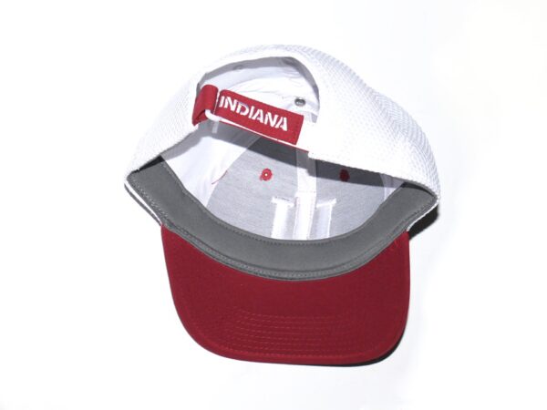 Cade Bunnell Team Issued & Signed Official Indiana Hoosiers Adidas Climalite Hat - Worn for Travel!