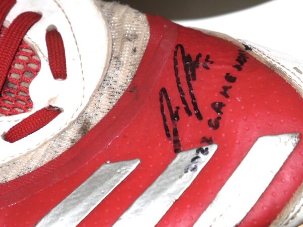 Jake Higginbotham 2022 Mississippi Braves Game Worn & Signed Adidas Baseball Cleats