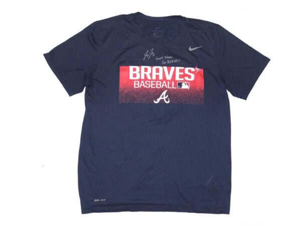 Jake Higginbotham Game Worn & Signed Official Atlanta Braves Baseball #49 Nike Dri-Fit Shirt