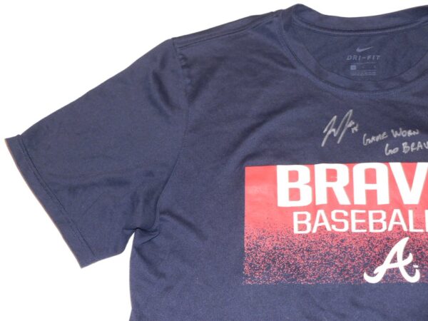 Jake Higginbotham Game Worn & Signed Official Atlanta Braves Baseball #49 Nike Dri-Fit Shirt