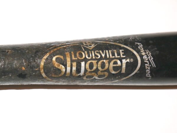 Cade Bunnell 2019 GCL Braves Game Used & Signed Black Louisville Slugger Maple Baseball Bat